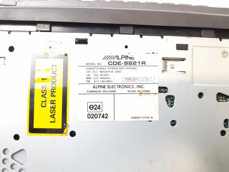 Recambio de sistema audio / radio cd para hyundai accent sedán (lc) 1.5 crdi referencia OEM IAM CDE9821R  