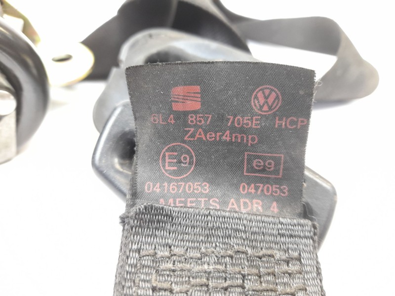 Recambio de cinturon seguridad delantero izquierdo para seat ibiza (6l1) 1.9 tdi referencia OEM IAM 6L4857705E  04167053