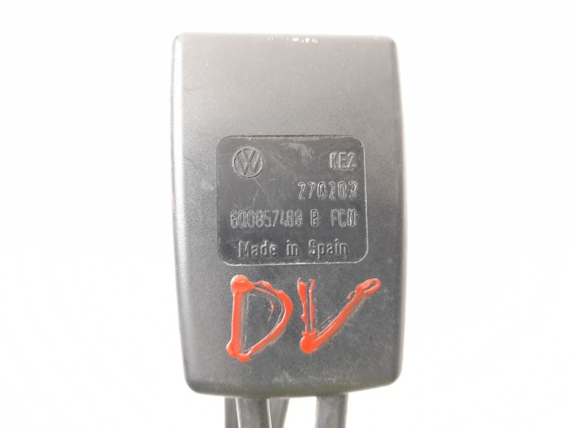 Recambio de enganche cinturon seguridad trasero izquierdo para seat ibiza (6l1) 1.9 tdi referencia OEM IAM 600857488B  