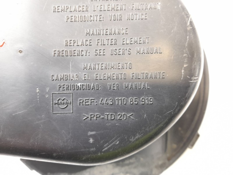Recambio de filtro aire para citroen c15 ranchera familiar 1.9 d referencia OEM IAM 44311085919  