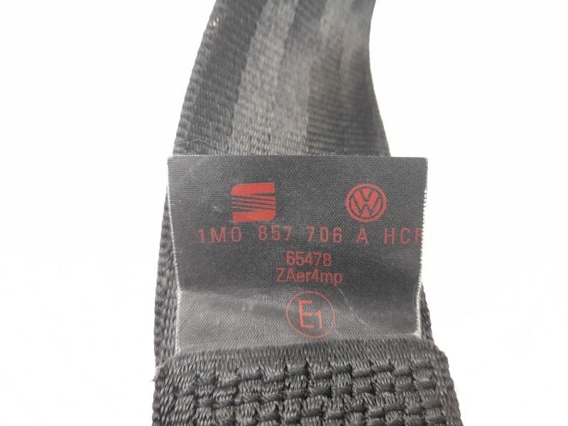 Recambio de cinturon seguridad delantero derecho para seat leon (1m1) 1.6 16 v referencia OEM IAM 1M0857706A  