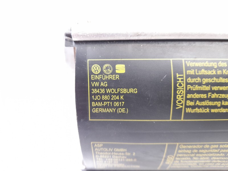 Recambio de airbag delantero derecho para seat leon (1m1) 1.6 16 v referencia OEM IAM 1J0880204K  BAMPT10617