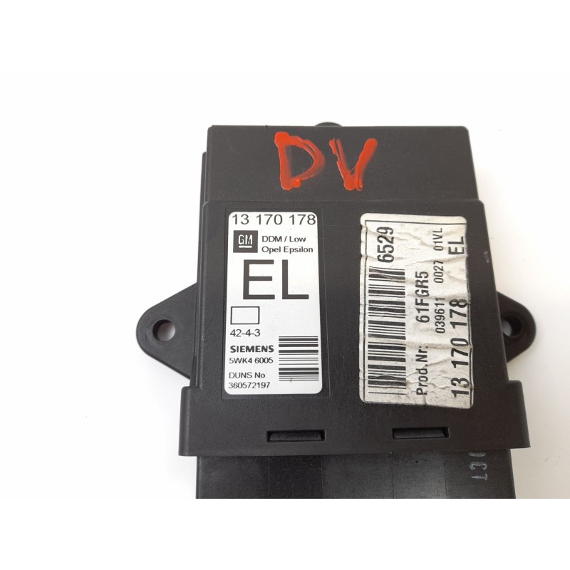 Recambio de centralita cierre para opel vectra c berlina 2.0 dti 16v referencia OEM IAM 13170178 360572197 5WK46005